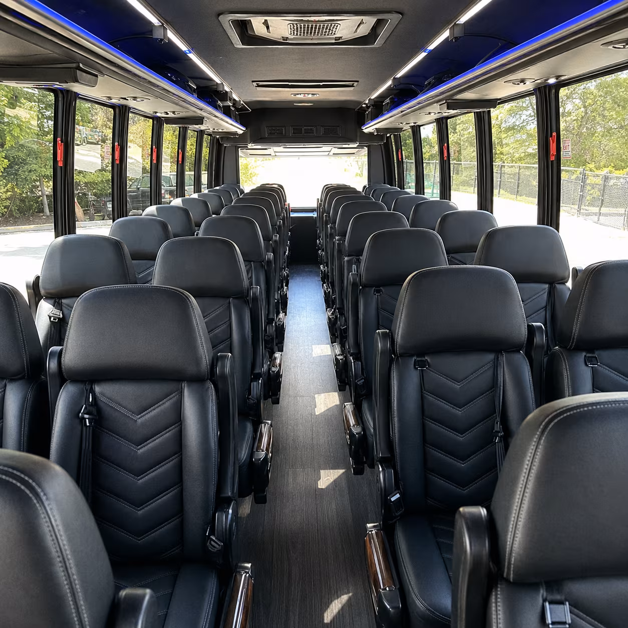 antioch 28 passenger minibus inside