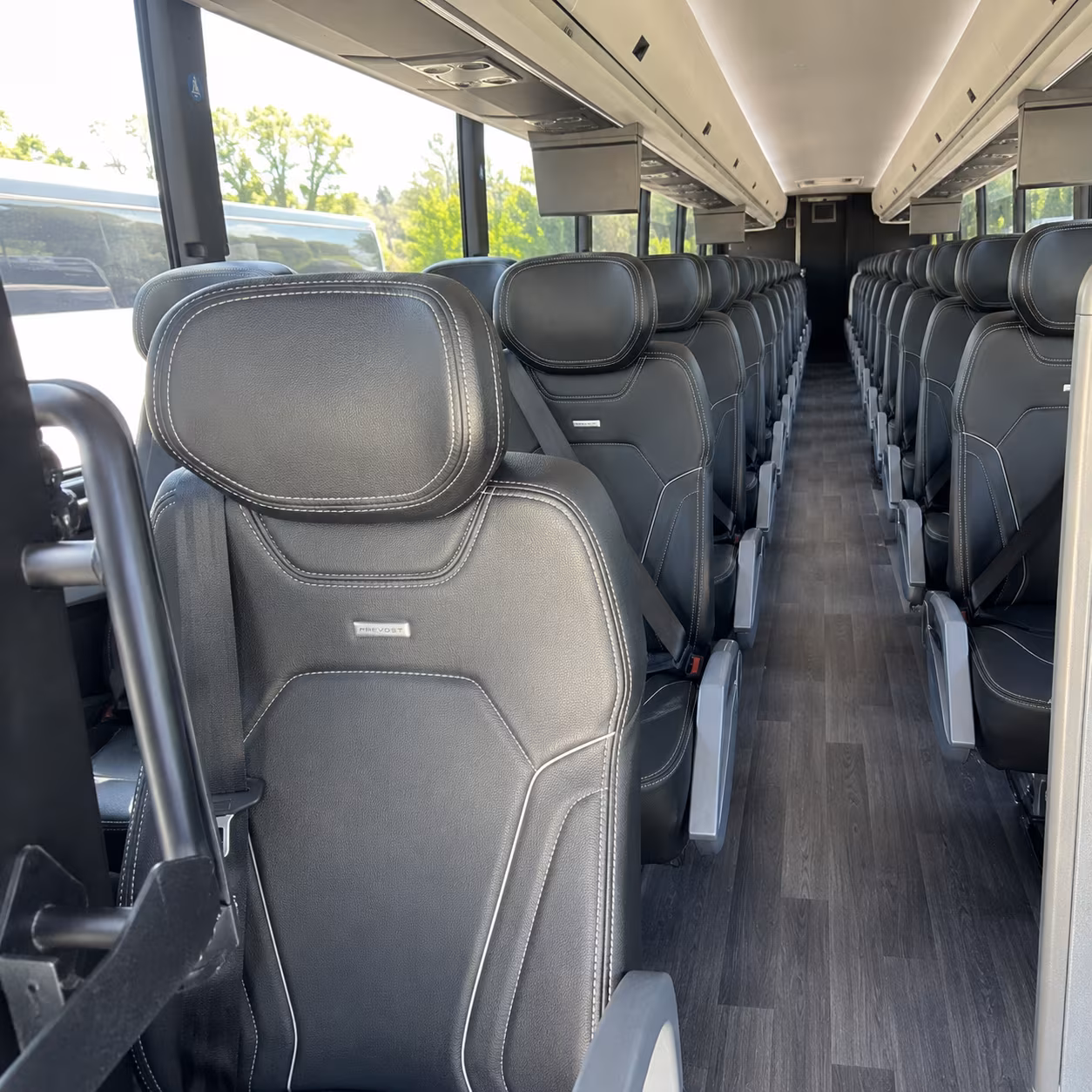 antioch 47 passenger charter bus interior