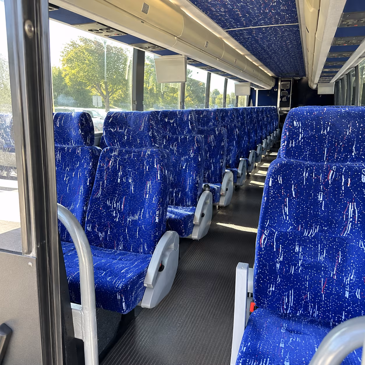 antioch 50 passenger charter bus inside