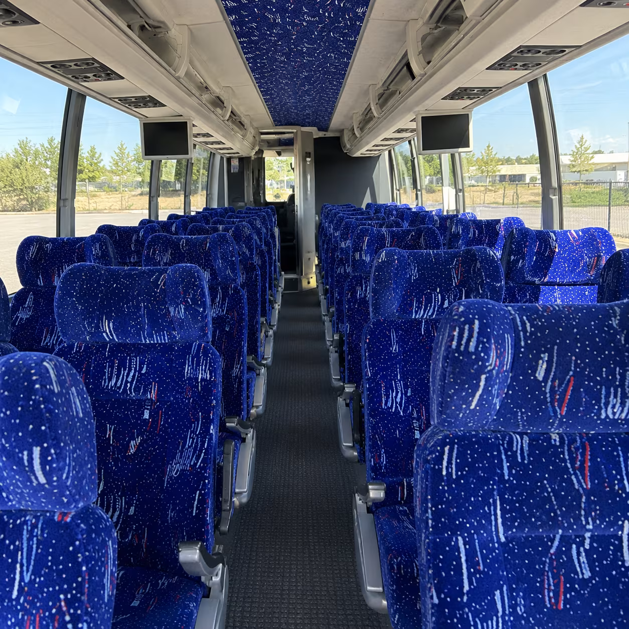 antioch 54 passenger charter bus interior